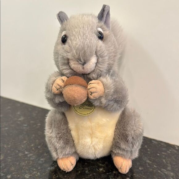 Aurora Miyoni real life squirrel plush gray squirrel doll gift about Size 9” - Picture 2 of 10
